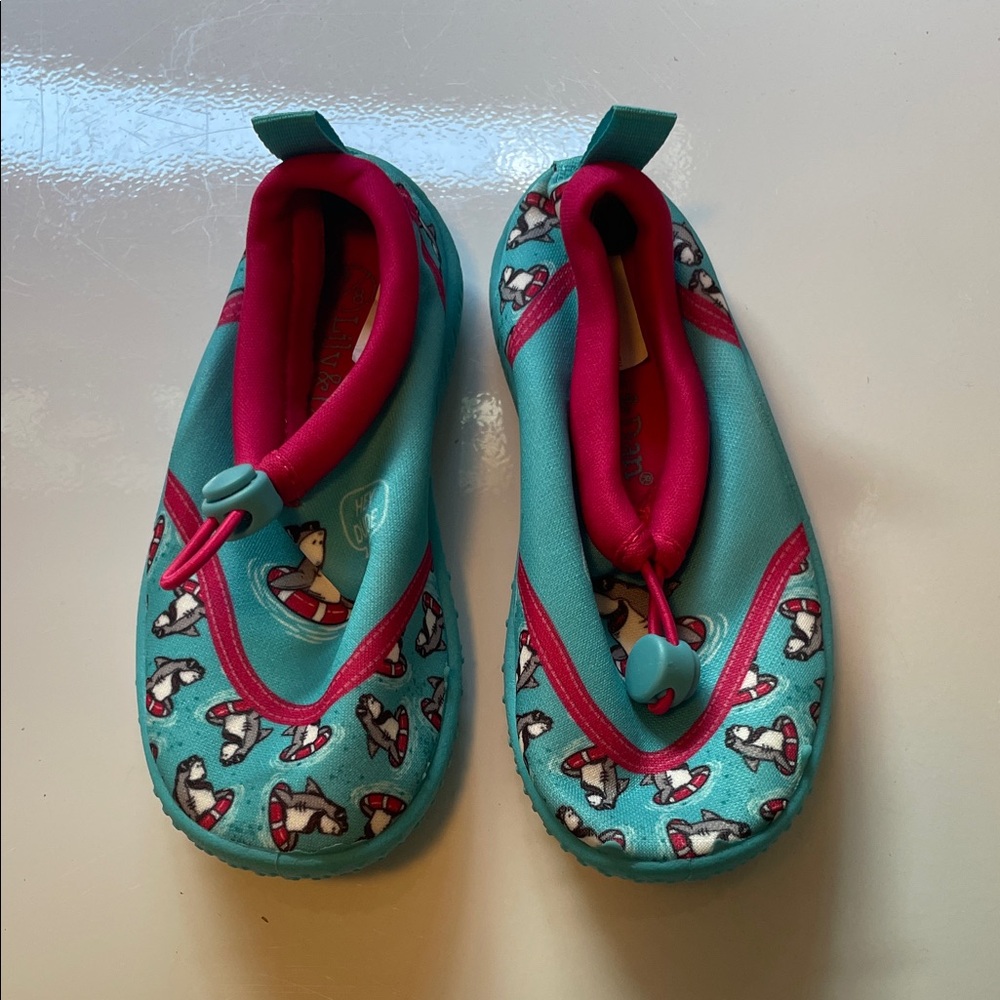 Kids Aqua and Pink Water Shoes